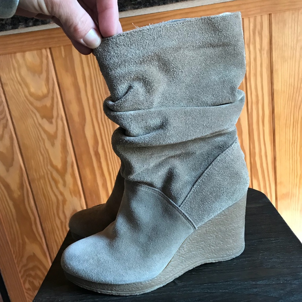 Calf high boots